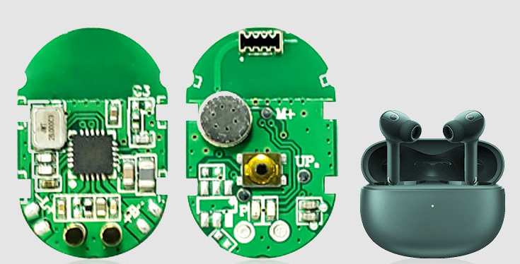 真藍(lán)牙耳機主板PCBA方案上的薄膜輕觸開關(guān)應(yīng)用